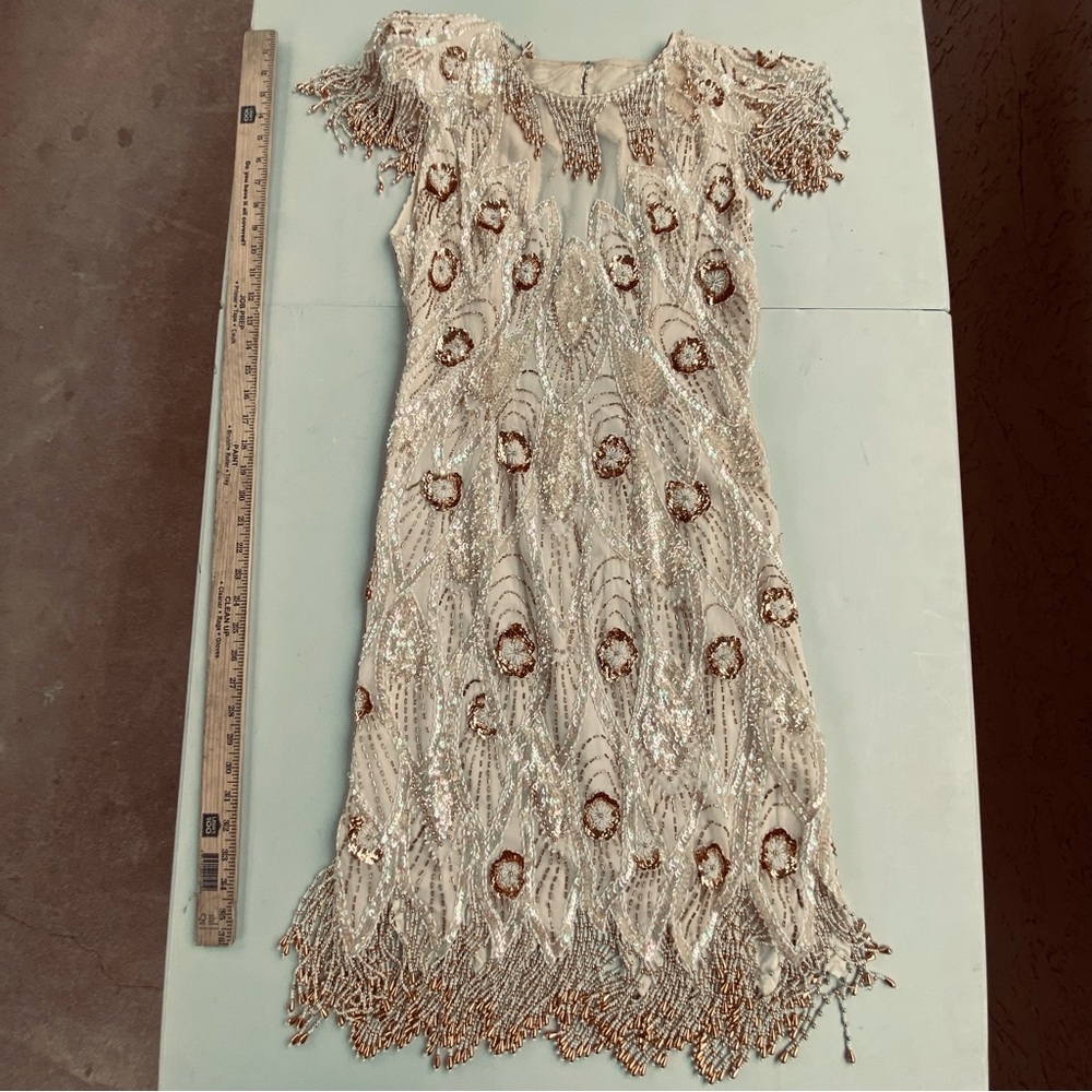 Vintage AJ Bari Beaded Cocktail Dress – Glam 80s / 90s Party Vibes size 8